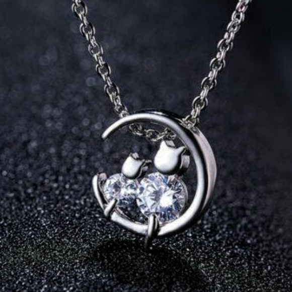 Jewelry - Cute Cat Couple Pendent